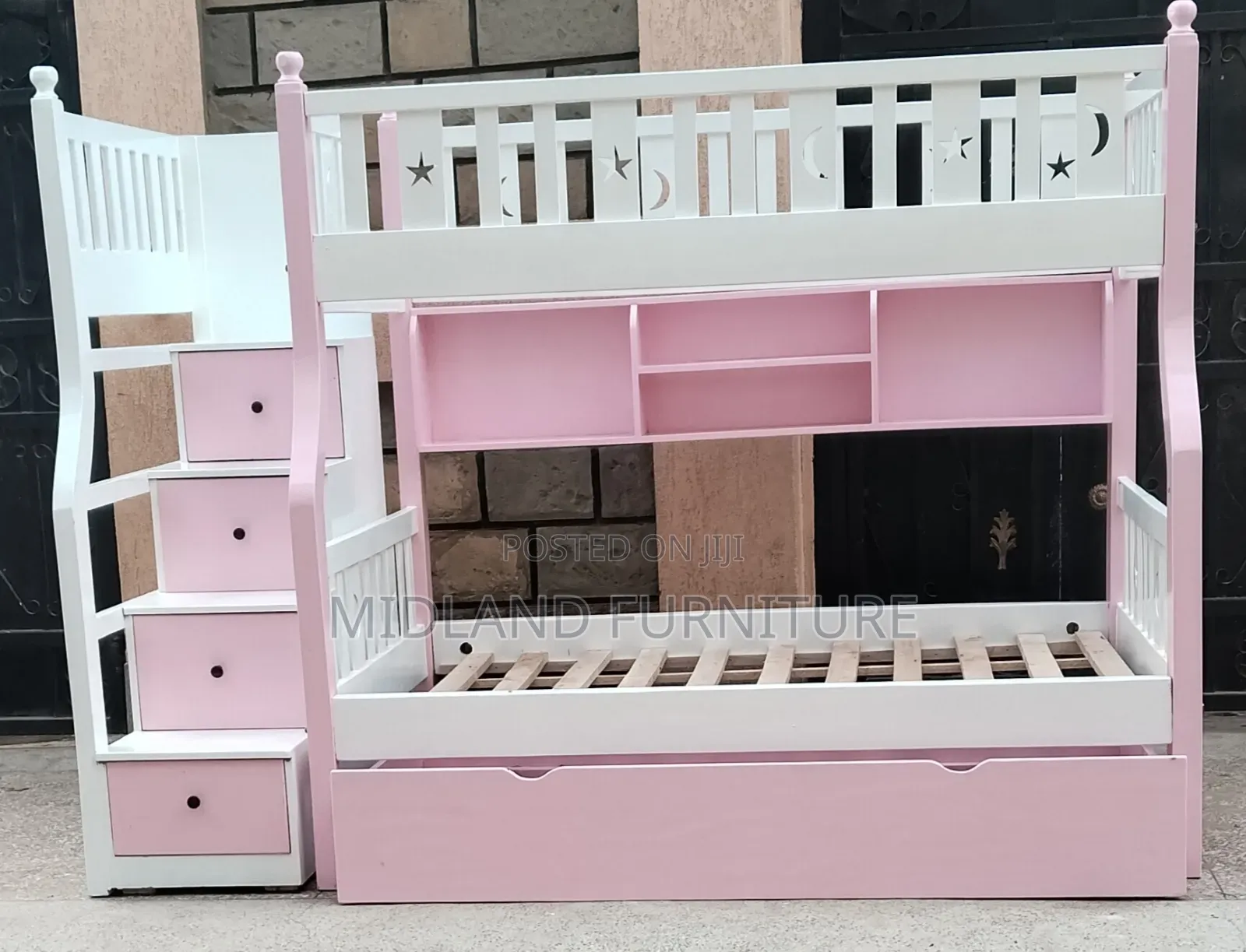 Pink Bunk Bed /Double Decker Bed for Girls