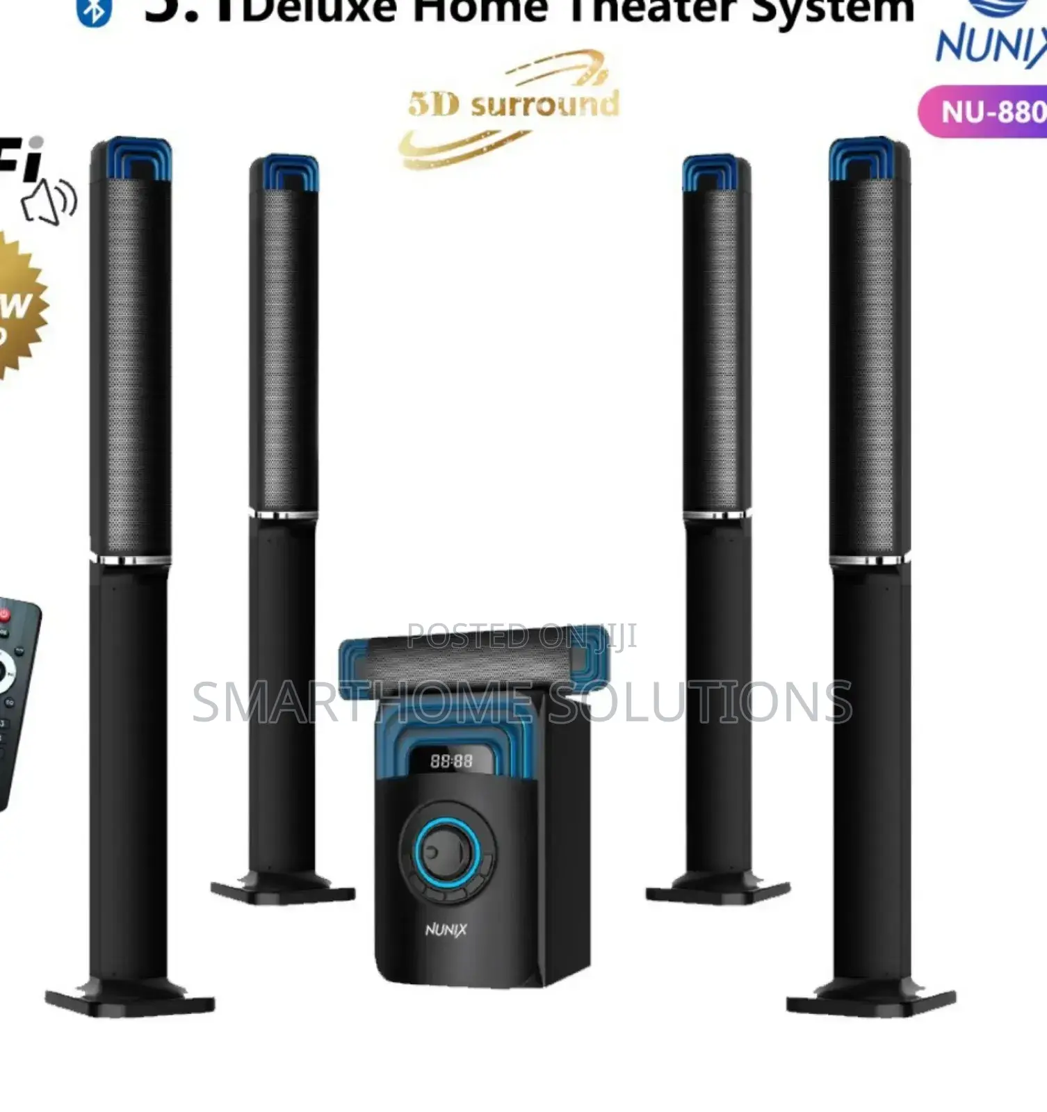 Nunix 5.1ch Deluxe Home Theater Tall System Nu/S