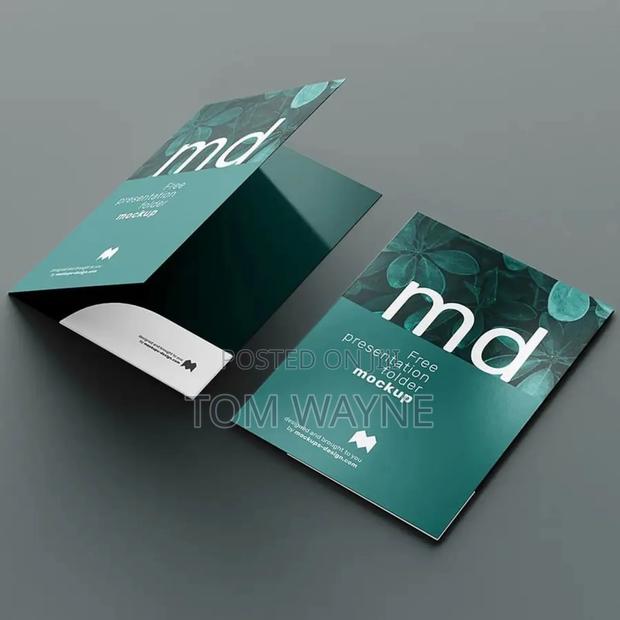 Professional Branded Presentation Folders - main view