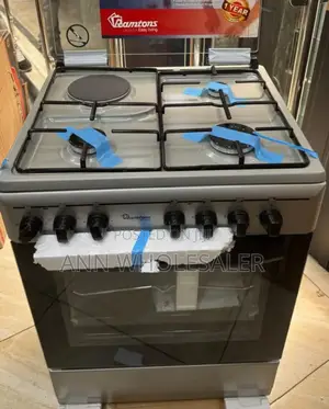Ramtons 3g+1e 60x55 Silver Cooker - Rc/706 (1yr Wrty) R-5