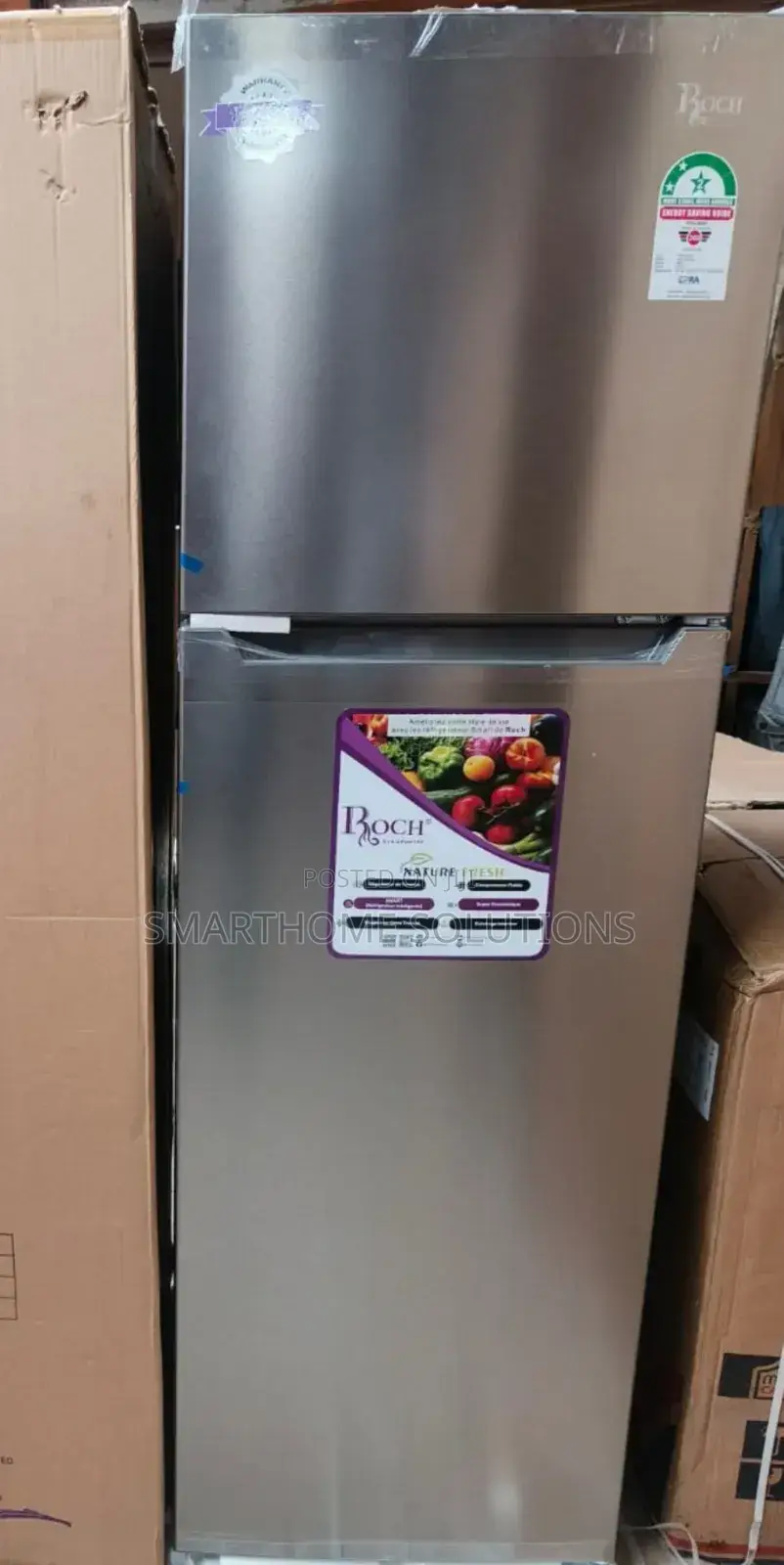 255 Litres Roch No Frost Double Door Refrigerator Rf/255l