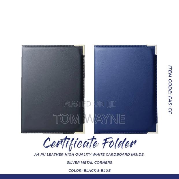 Pu Leather Academic Certificate Folder