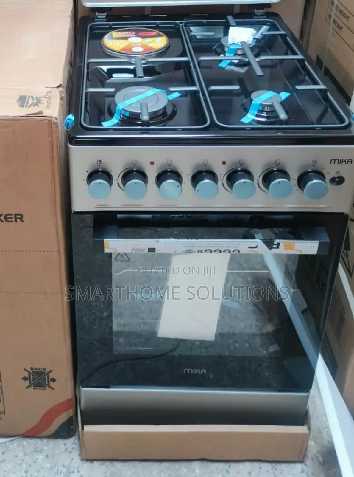 Silver Mika 3g+1e 50*60 Free Standing Gas Cooker M/G3