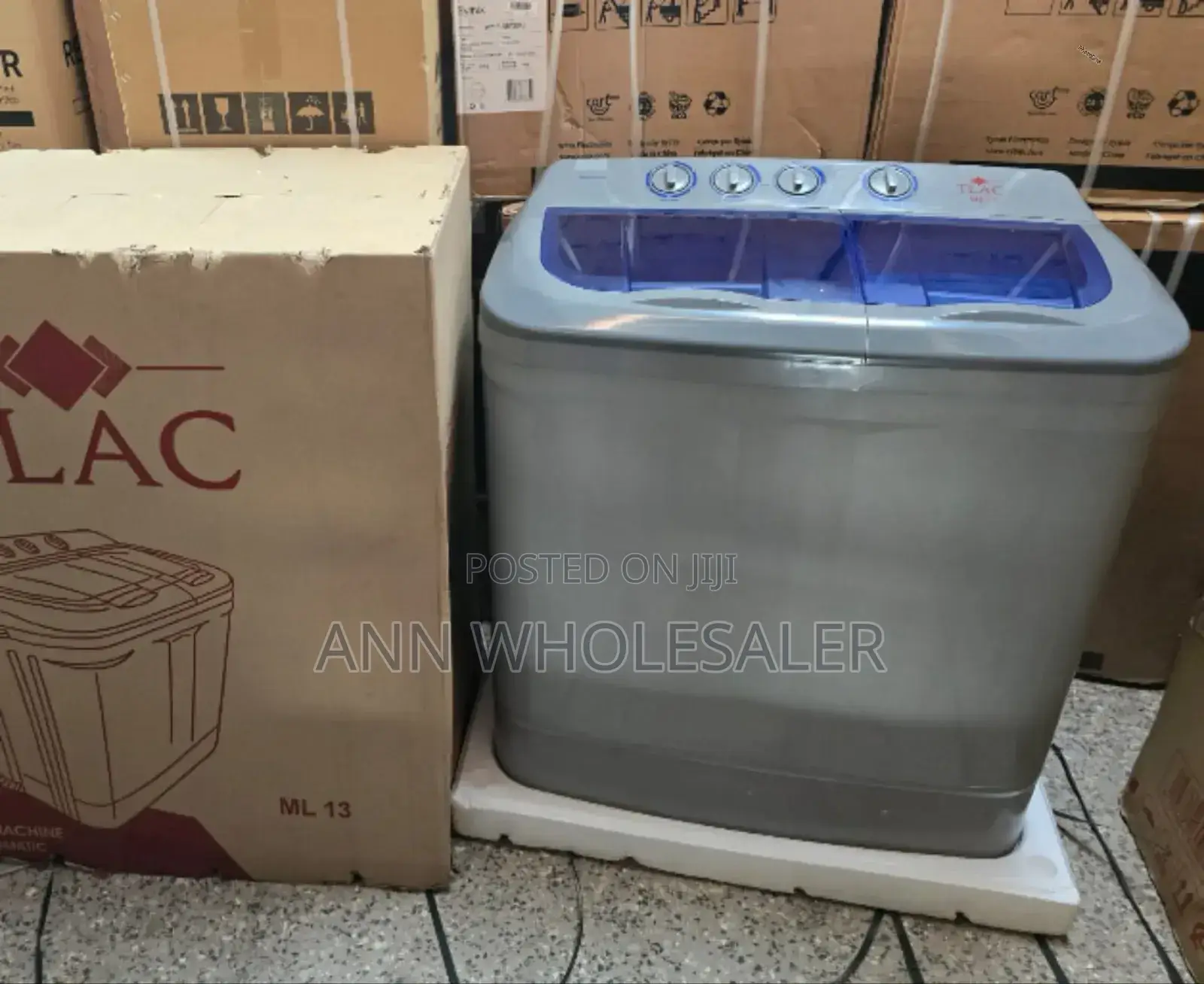 White 13 KGS Tlac Twin Tub Semi Automatic Washing Machin M/2