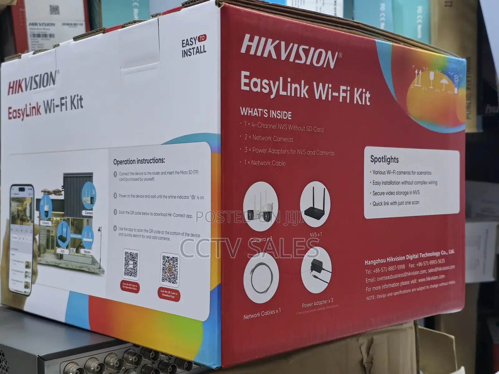 2ch Wireless CCTV Installation Kit