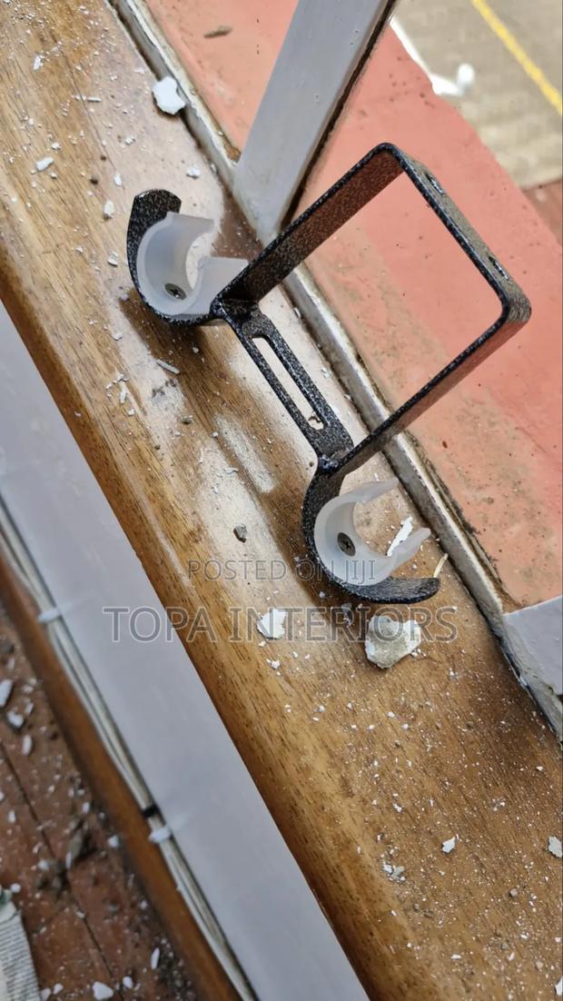 U-Shape Curtain Rods Ceiling Brackets Wall Brackets - main view