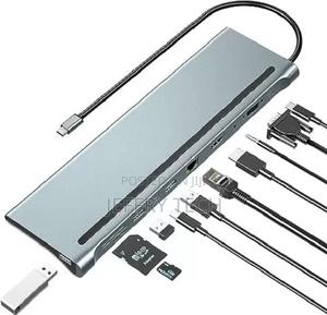 Ruhza Usb C Hub Dock- 11 in 1 Dock, Aluminum Type C Adapter - thumbnail 2