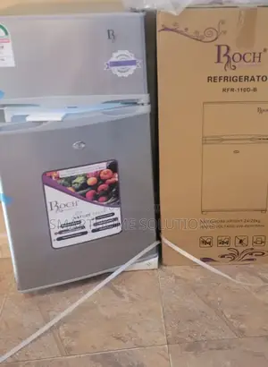 Roch RFR-110d-B Double Door Fridge, 85l - Silver RTF/85