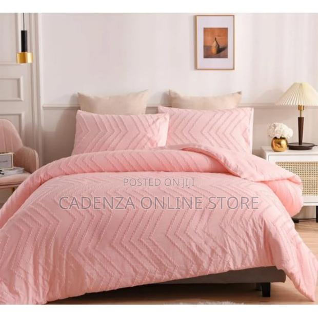 *Luxury Tufted Wave Design Duvet Cover Set* Soft, - thumbnail 2