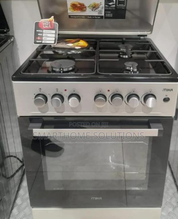 60*60 Mika 3+1 Free Standing Cooker(Silver) MFK/60