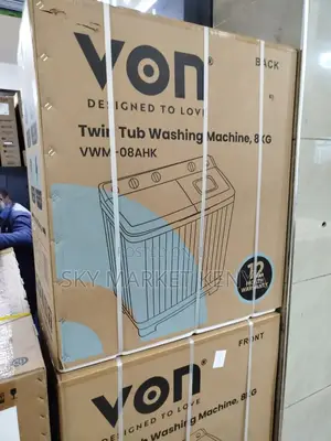 Von Valw-12mfw 12kg Twin Tub Washing Machine