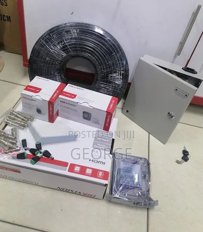 Complete 2 CCTV Hikvision Cameras. New