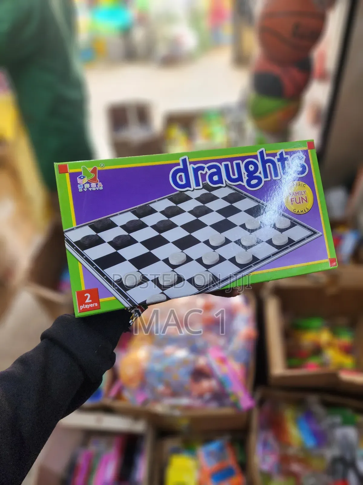 Classic Draughts (Checkers) Board Game
