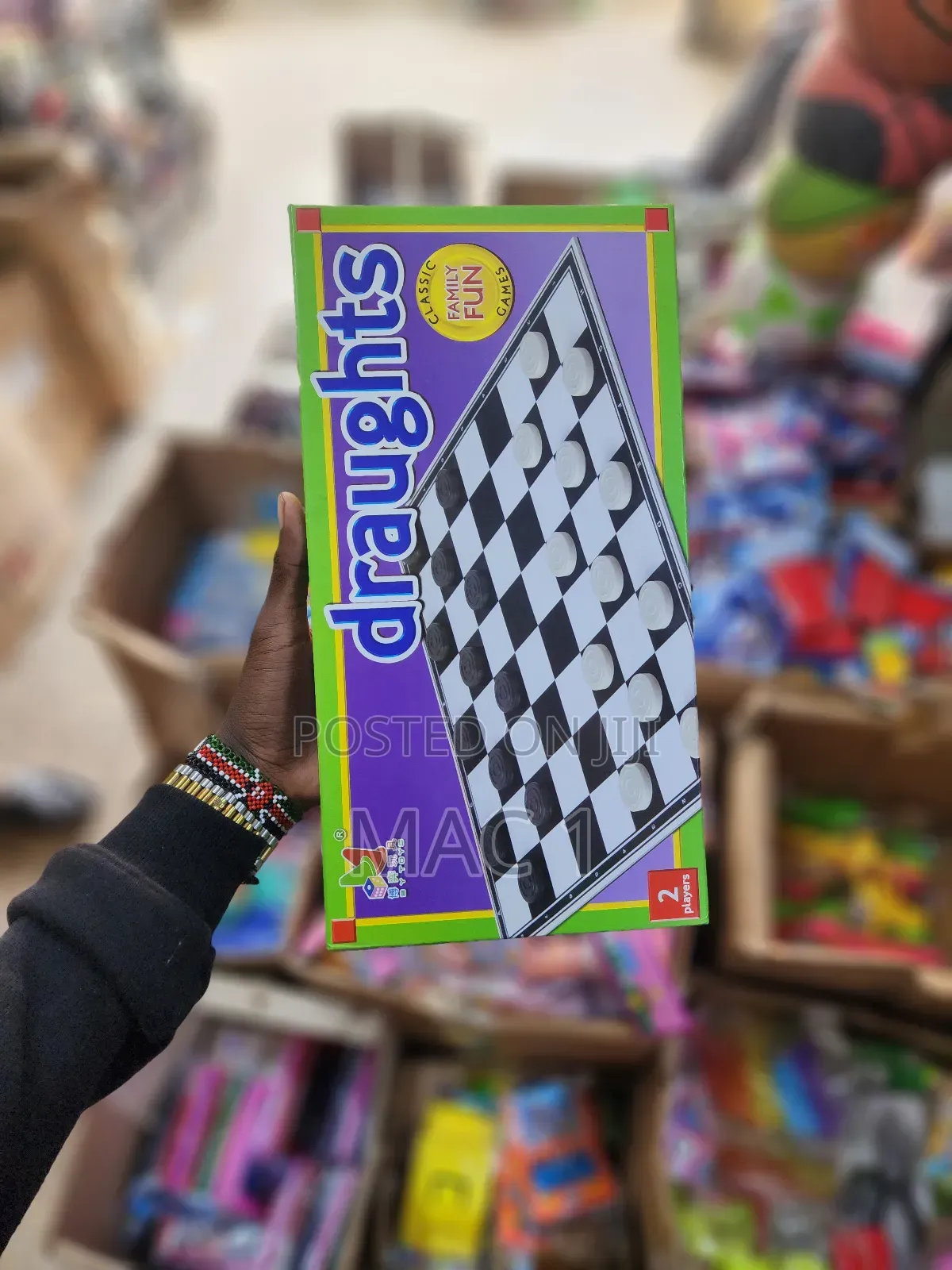 Classic Draughts (Checkers) Board Game