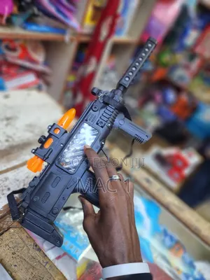 Light-Up Toy Machine Gun With Sound Flashing Lights