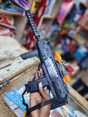 Light-Up Toy Machine Gun With Sound Flashing Lights