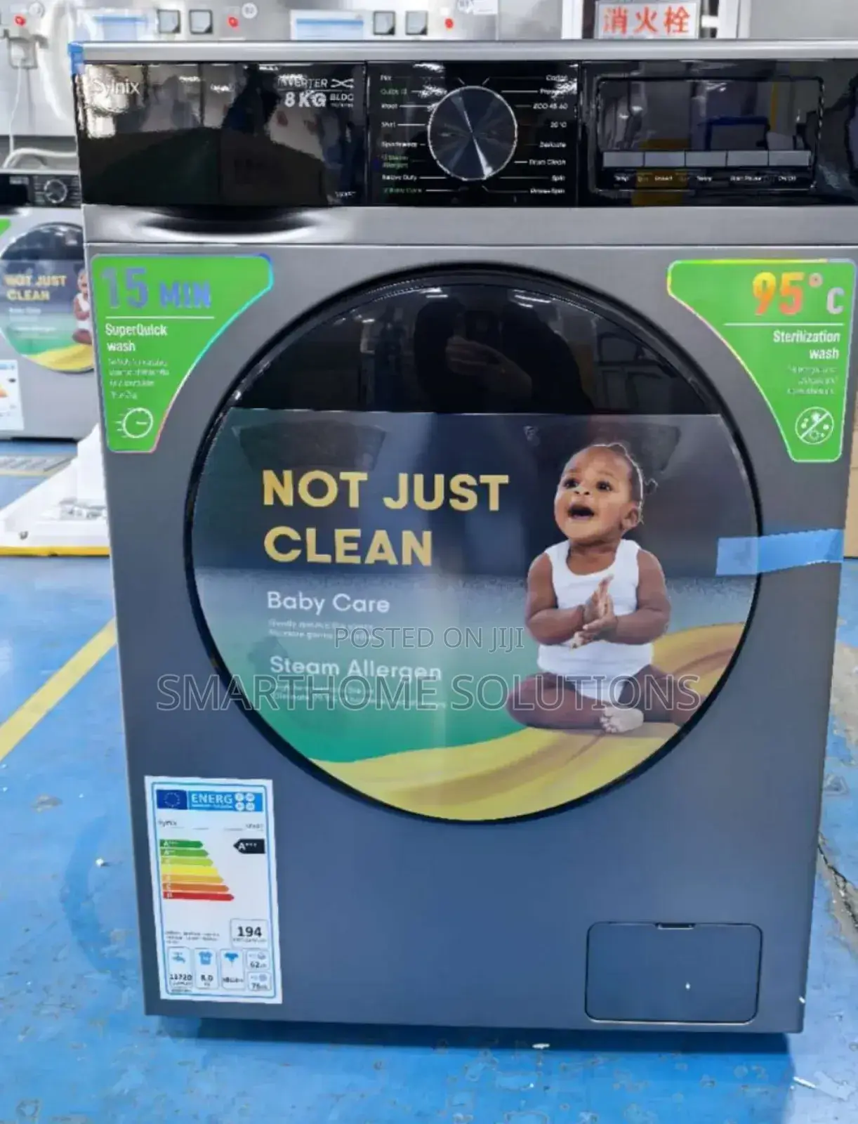 Syinix 8.0kg Wash Spin Washing Machine Sy-8kg