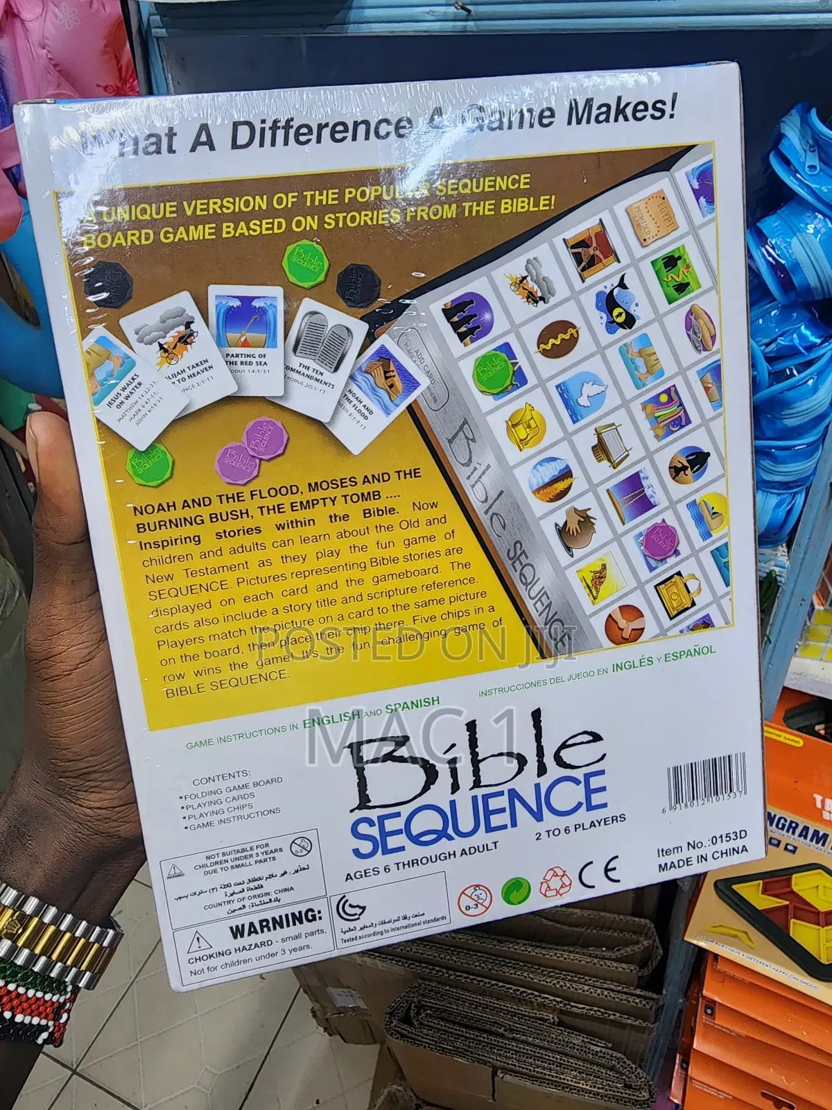 Bible Sequence Board Game