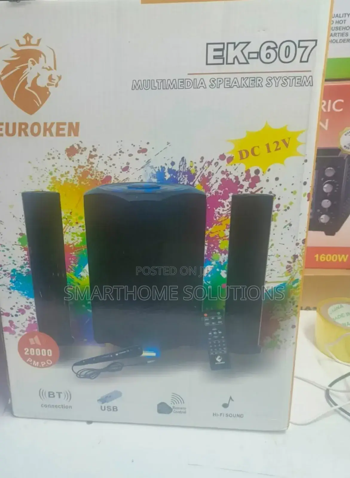 Euroken Mtungi Ek-607 2.1ch Multimedia System-20000w + Bt-02