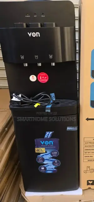 Black Von Hot ,Normal and Cold 3 Taps Water Dispenser Vn-3