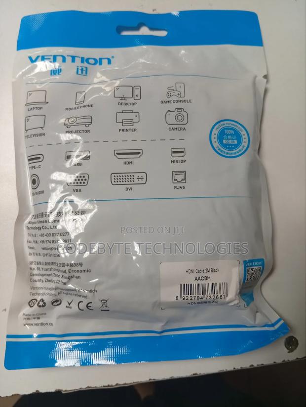 Vention Hdmi Extension Cable 2m Black - thumbnail 3