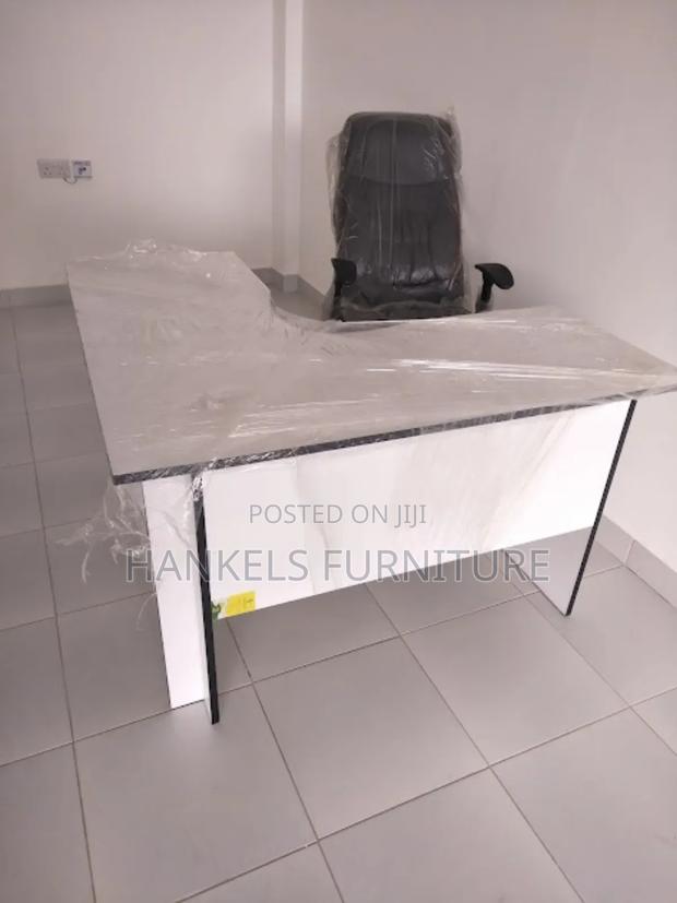 Leather Chair and L Shape Desk - thumbnail 2