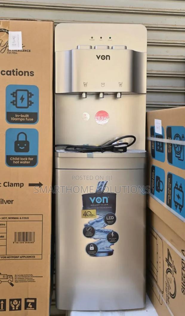 Silver Von Hot ,Normal and Cold 3 Taps Water Dispenser Vn-3