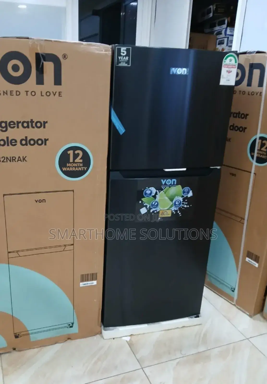 Von 182 Litres 2 Door No Frost Refrigerator VRT/182