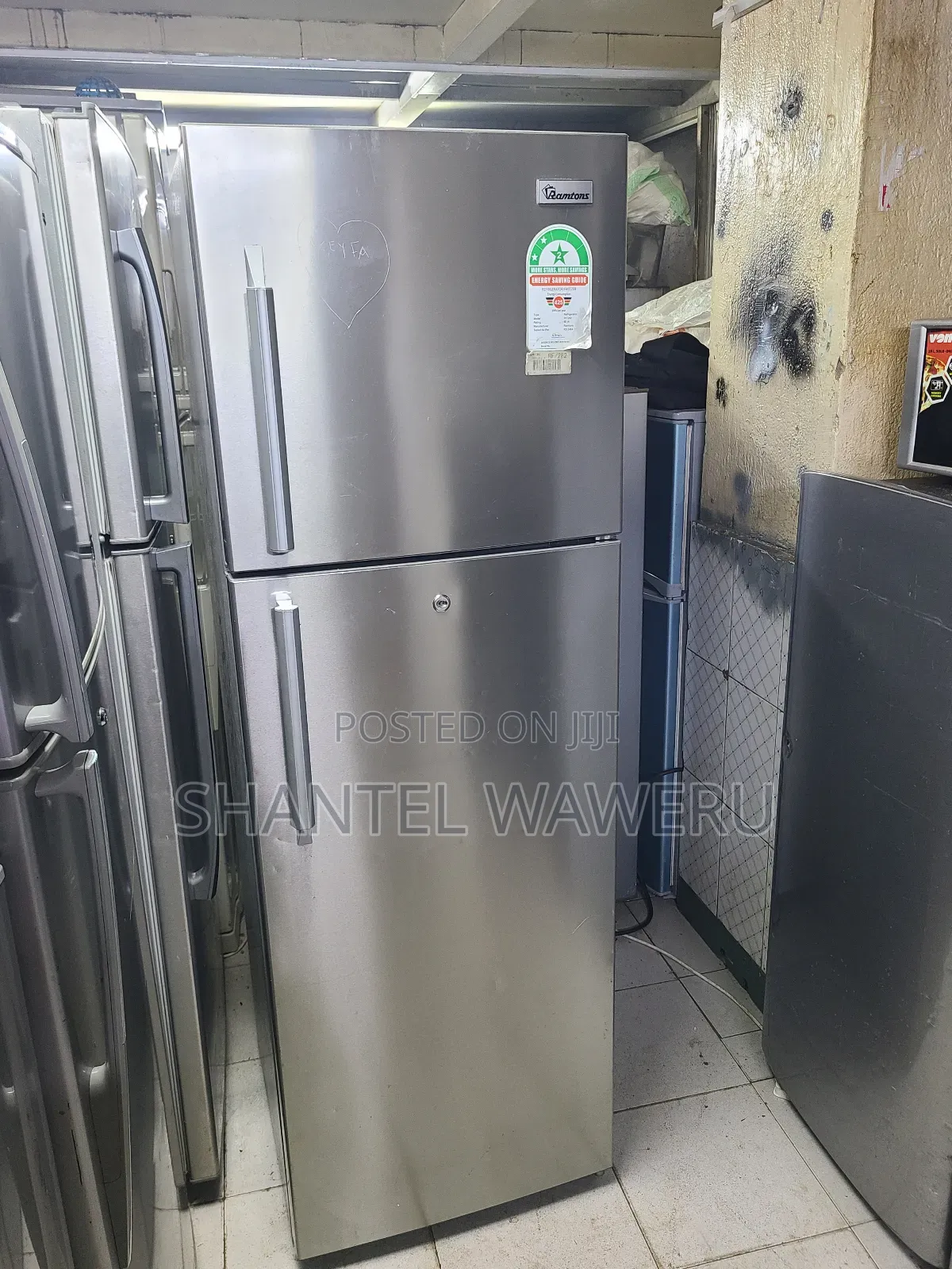 Ramtoms Rf/282(80w) Double Door Fridge