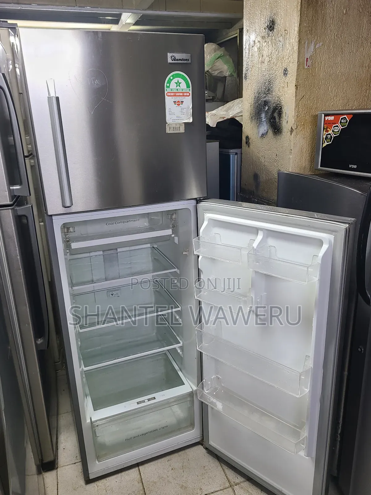 Ramtoms Rf/282(80w) Double Door Fridge