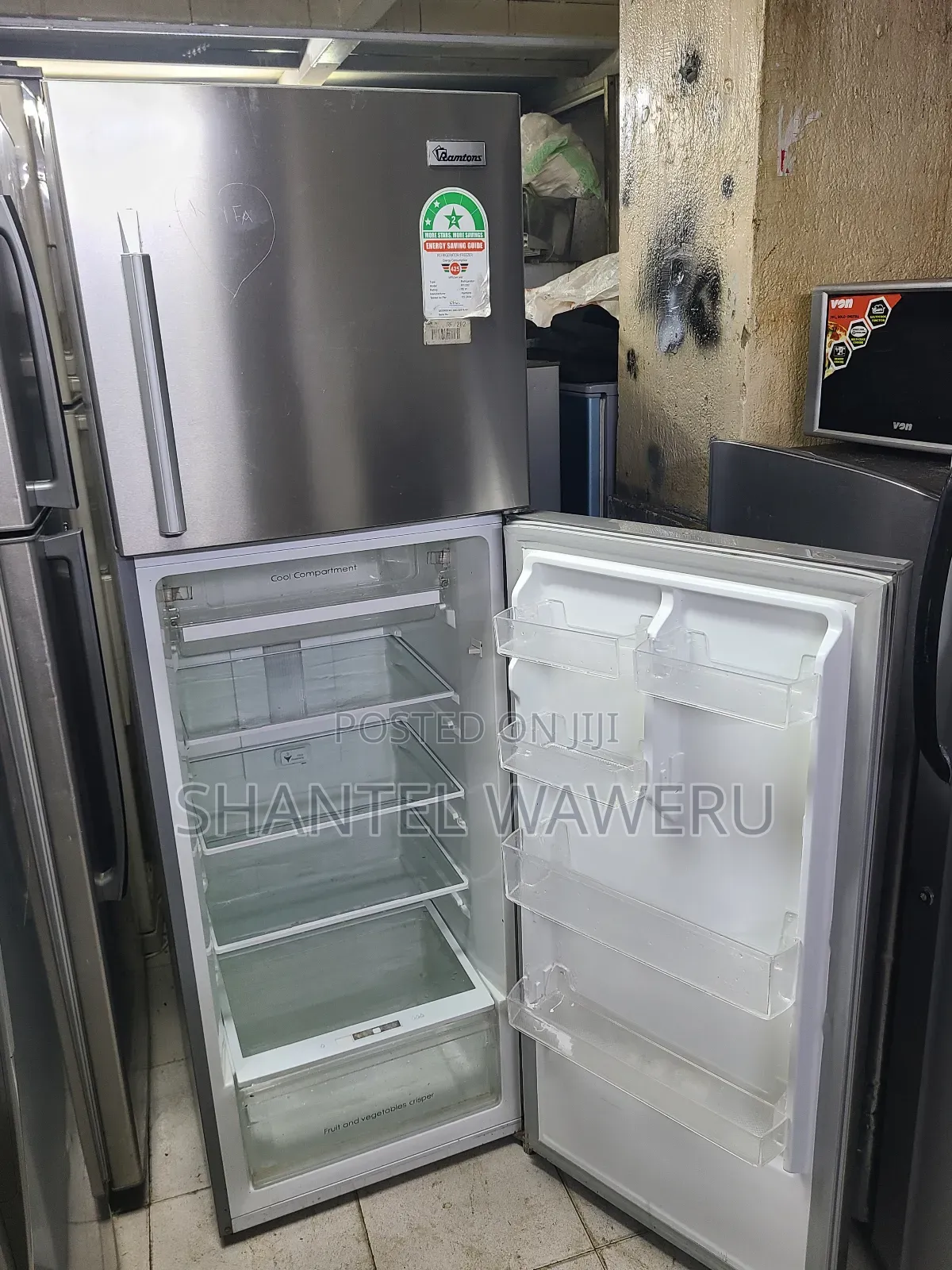 Ramtoms Rf/282(80w) Double Door Fridge