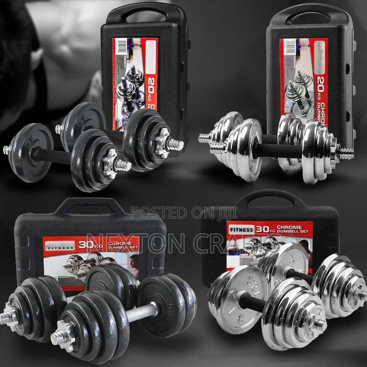 Chrome Adjustable Dumbbell