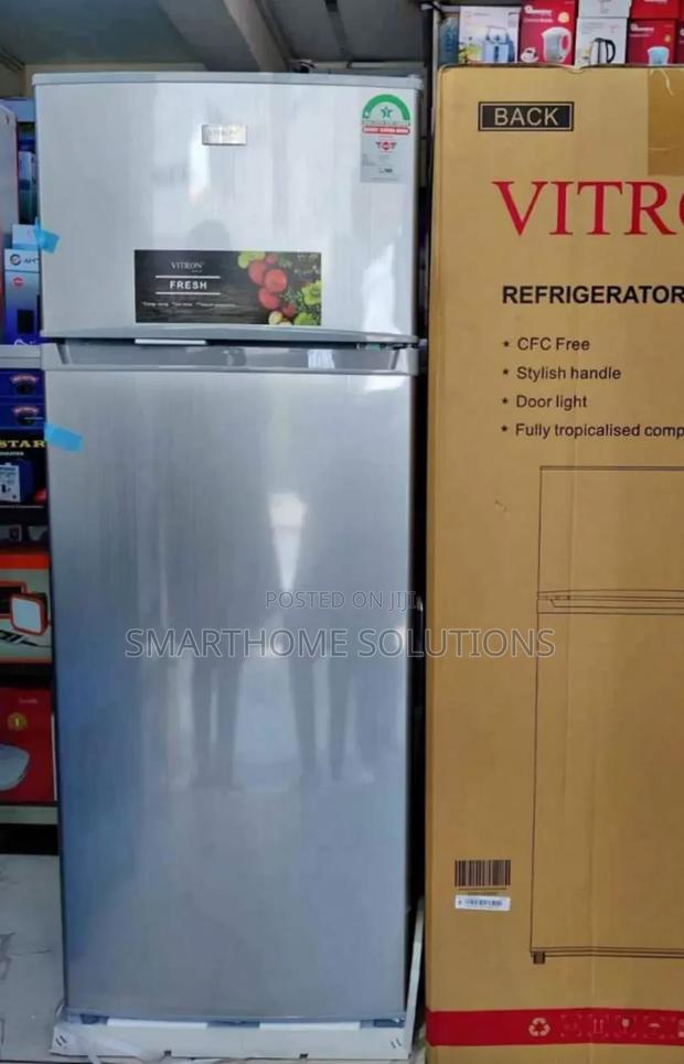 Vitron 208litres 2 Door Refrigerator Silver VRF-208l-Dd