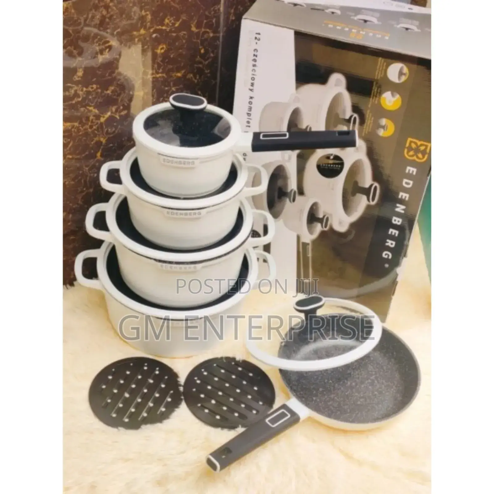 12 PCS Edenburg Cookware Set