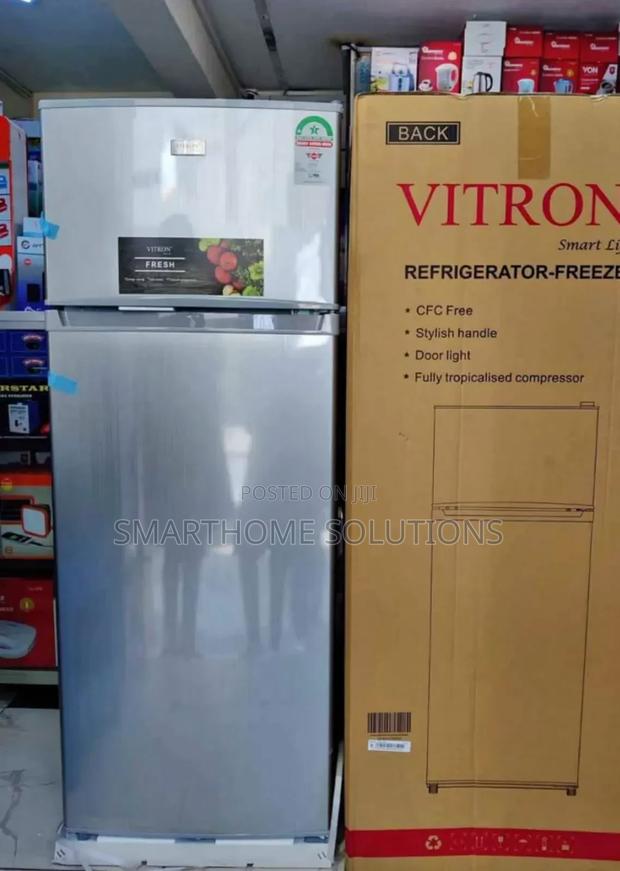 Vitron 208l 2 Door Refrigerator Silver VRF-208l-Dd