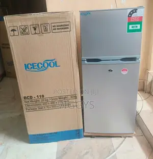 Icecool 118 L Double Door Fridge. .