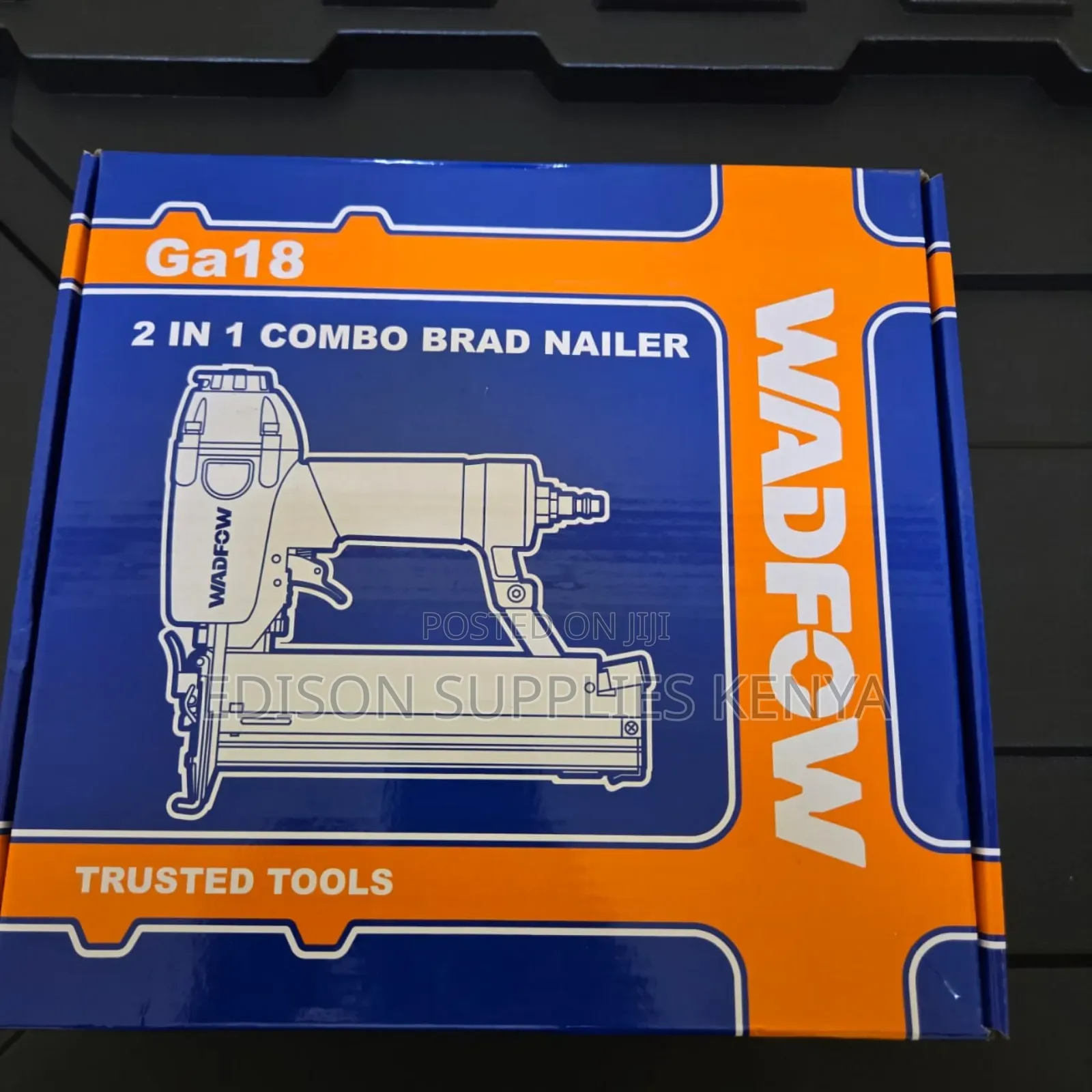 Brad Nailer Air Stapler Gun Wadfow 2 in 1 Combo Brad Nailers