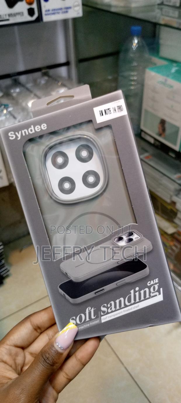 Syndee Redmi Note 14 Gray Magsafe Frosted Shockproof Case - thumbnail 3