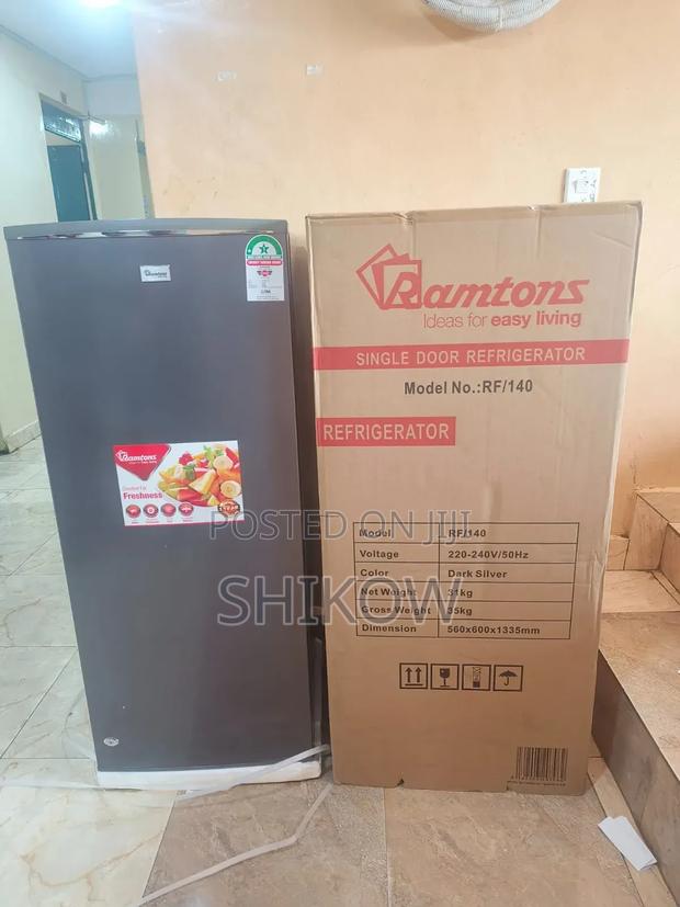 Ramtons Rf/140-Single Door 180lt Fridge-Silver - main view