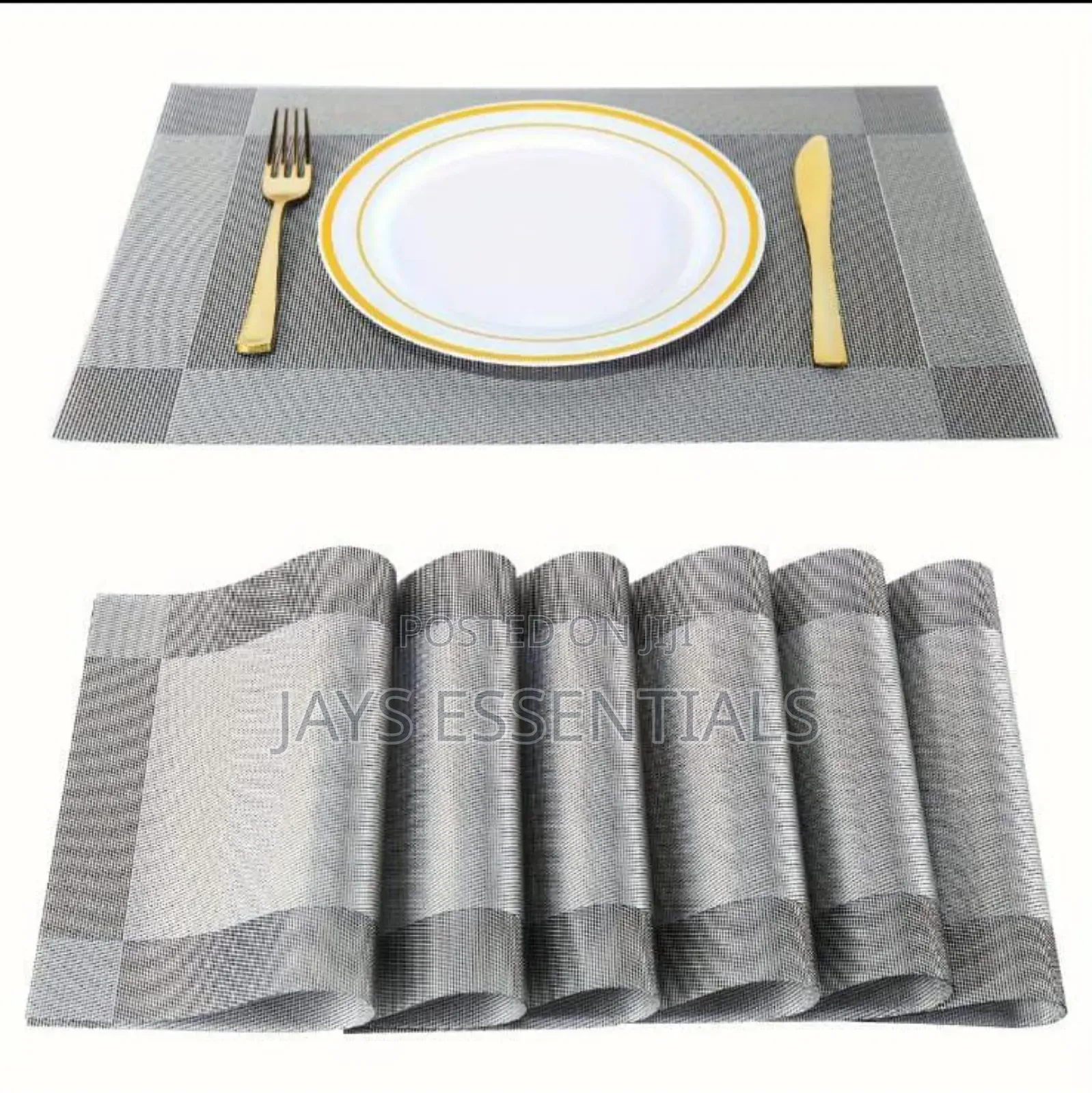 6pc Table Mats + Runner Set