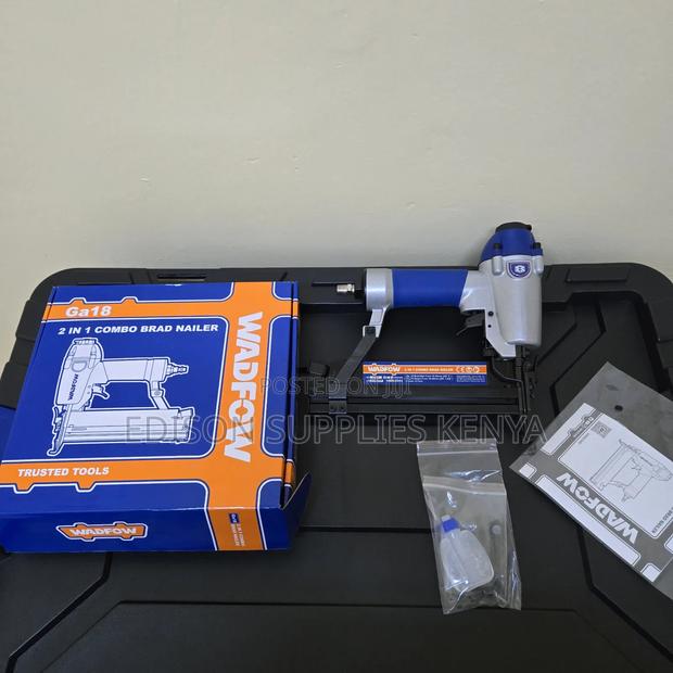 Brad Nailer Air Stapler Gun Wadfow 2 in 1 Combo Brad Nailers