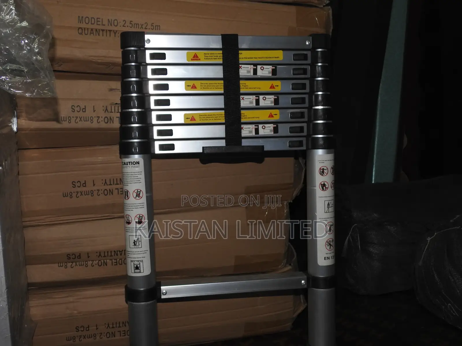 Aluminium Telescopic Ladders .