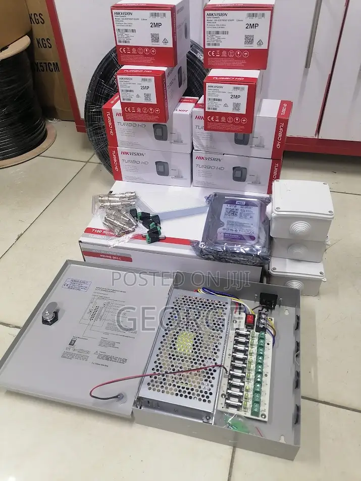 Hikvision 8 CCTV Cameras Complete Kit 1000gb HDD