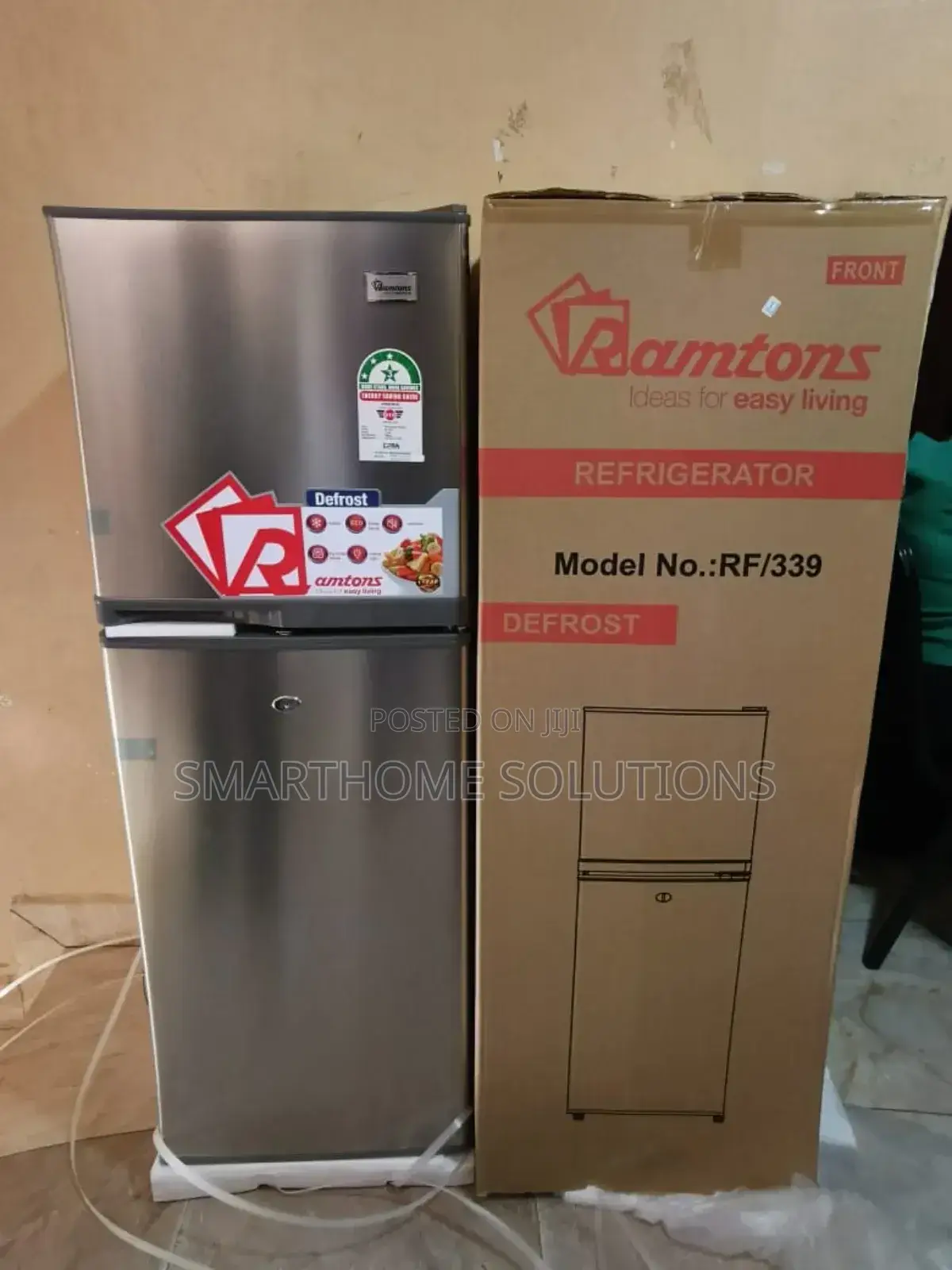 Ramtons 138l Dark Silver Double Door Refrigerator