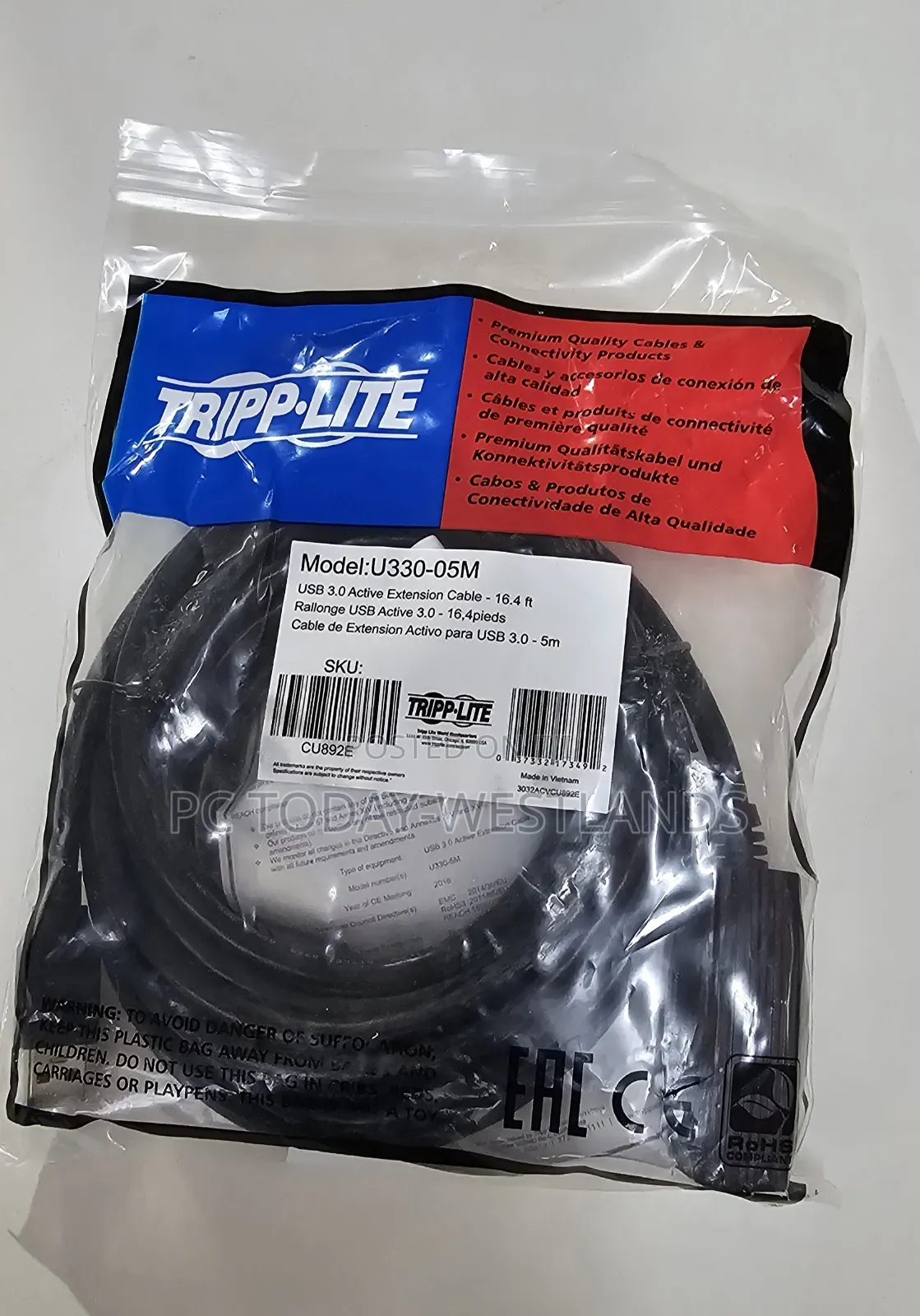 Tripp Lite 5m Usb 3.0 Superspeed Active Extension Rep Cable