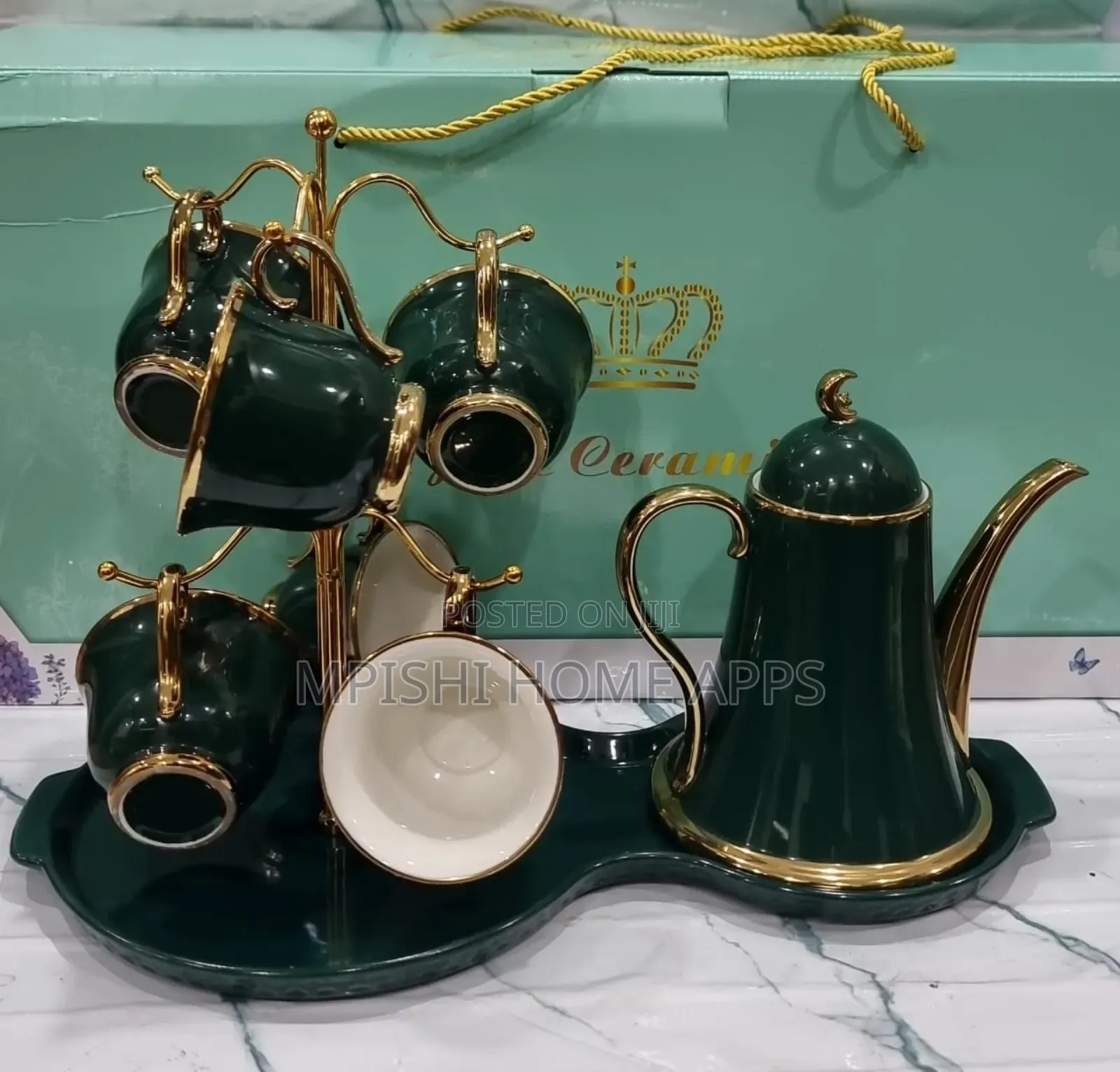 9 PCS Ceramic Tea Set