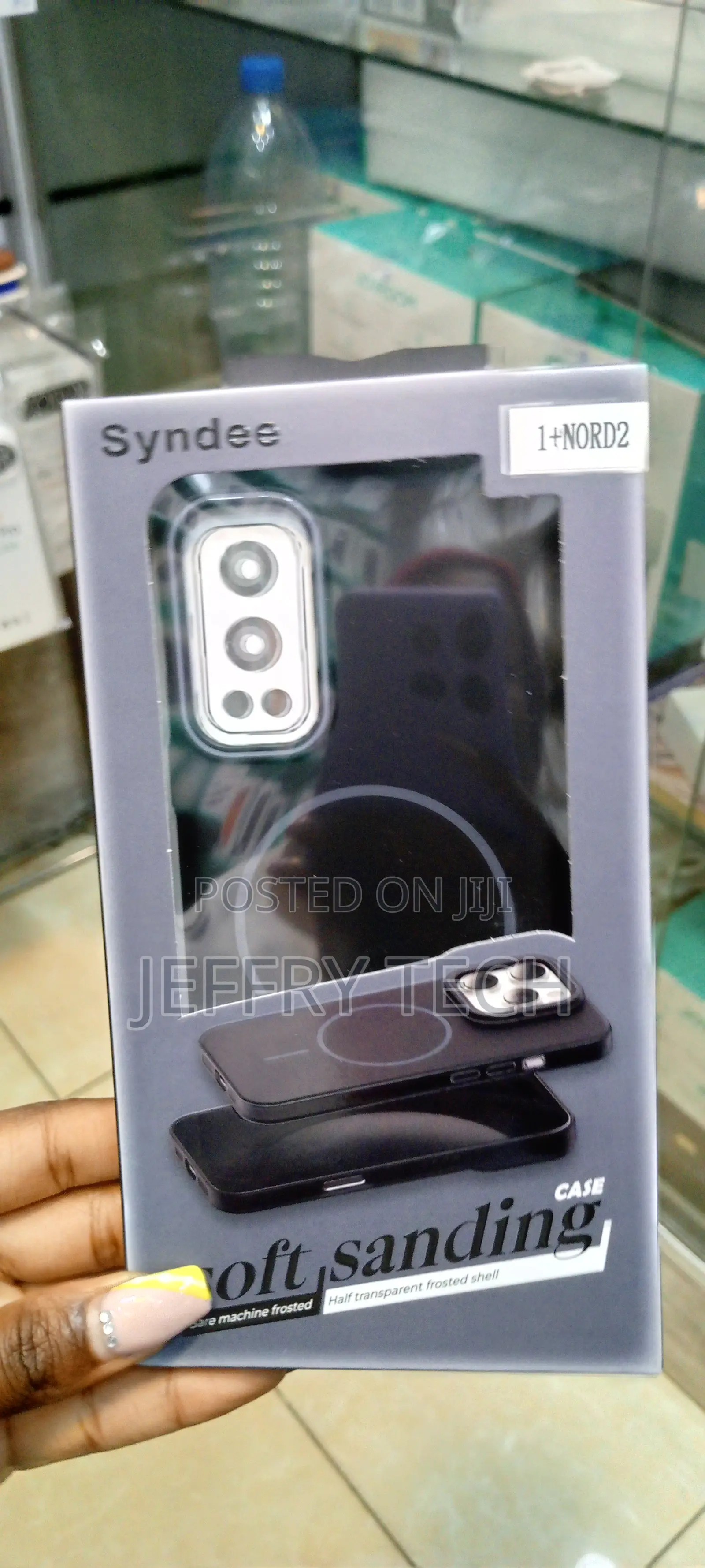 Oneplus Nord 2 Case Syndee Magsafe Soft Sanding Case-Black