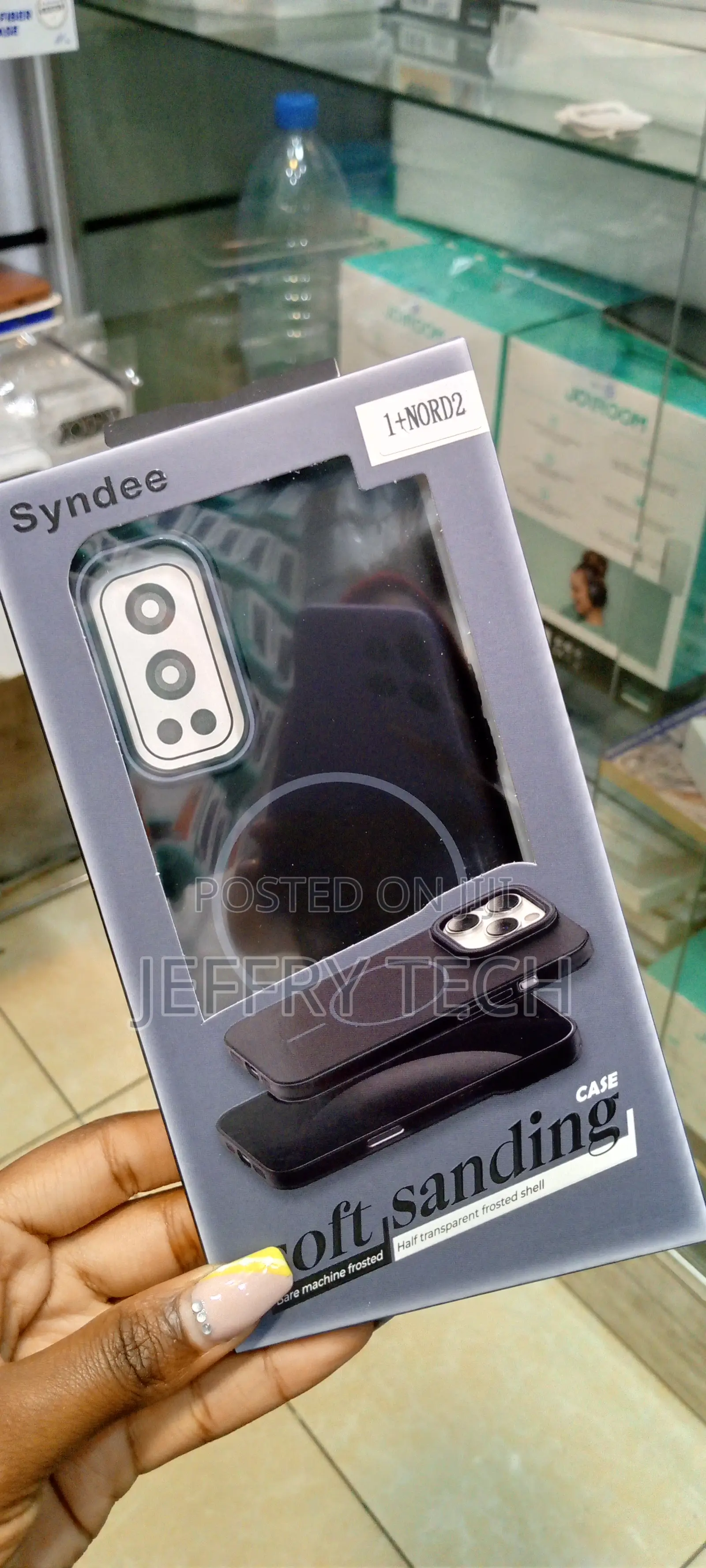 Oneplus Nord 2 Case Syndee Magsafe Soft Sanding Case-Black