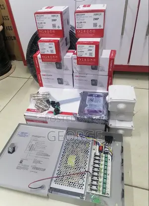 Complete CCTV Cameras System Pack8 Hikvision 1080p 2mp