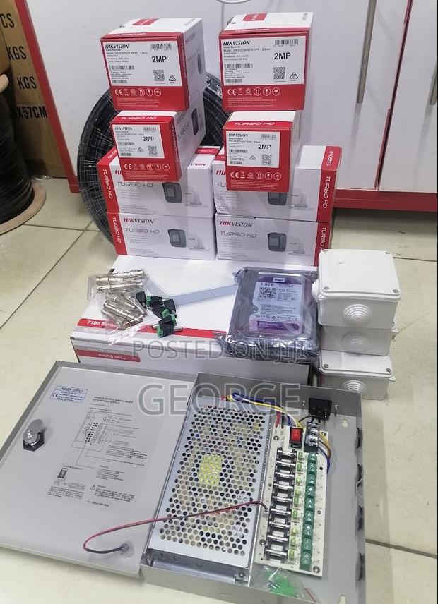 Complete CCTV Cameras System Pack8 Hikvision 1080p 2mp - main view